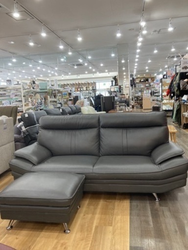 【トレファク高槻店】取りに来られる方限定！【半革】2人掛けソファのご紹介！