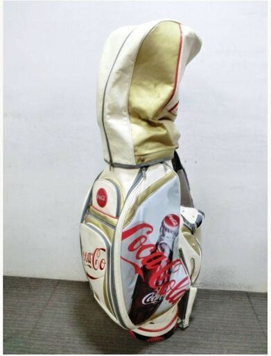 コカ・コーラ　ゴルフバッグ キャディバッグ 非売品 ノベルティ 　エナメルバッグ　コレクターアイテム　希少　Coca-Cola