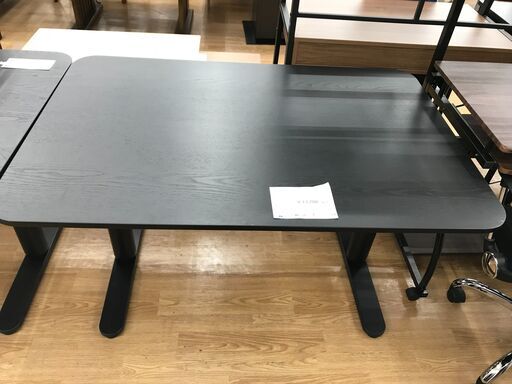 ★ジモティ割あり★  電動昇降デスク ブラック H65～125×W120×D80 クリーニング済み KJ4349