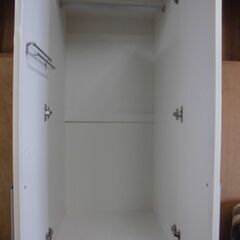 JM18291)★大特価★クローゼット ニトリ WISH2 60B-WH 幅：約59,1cm 高さ：約200,5cm 奥行：約54,3cm 中古品【取りに来られる方限定】の画像