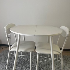 【お譲り先決まりました🙇‍♀️】円形テーブルandチェアセット