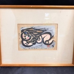 1982年　渡辺俊明　木版画　風切童子　　●２ｆ