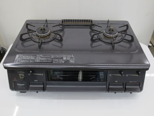 ■パロマ　ガスコンロ　プロパンガス用　水なしグリル　左強火　2019年製　IC-S87K-L
