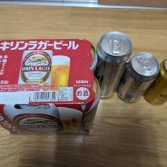 キリンラガービール500ml×６缶他３本の画像