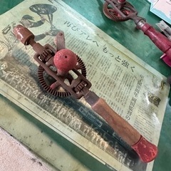 昭和レトロハンドルドリルの画像