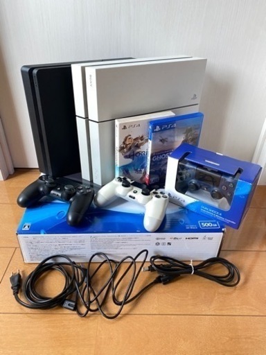 PlayStation 4 2台セット　コントローラー、ソフト付き