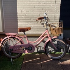 決まりました】ブリヂストン 16インチ 子ども用自転車 ピンク