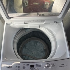 【分解洗浄済み】2022年製AQUA全自動洗濯機5kg/配送設置可能の画像