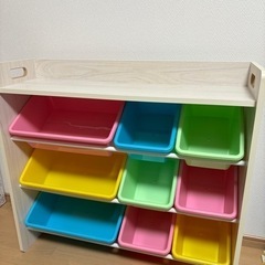 おもちゃラック　おもちゃ収納　子供部屋　ベビー　赤ちゃんおもちゃの画像