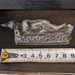 タイ土産 木製アンティーク　ミニチュア涅槃像（寝仏）ワット・ポーの画像