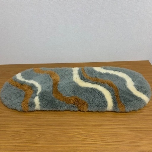 丸八 ムートン 羊毛 玄関マット