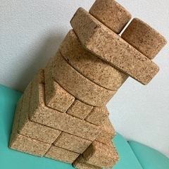 自由学園　コルクつみき　積み木　自由学園生活工芸研究所　知育玩具　おもちゃ　積木　ブロック　大きめサイズ　の画像