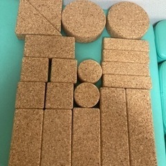 自由学園　コルクつみき　積み木　自由学園生活工芸研究所　知育玩具...