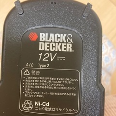 ブラック＆ディッカー　本体のみ　電動ドリルの画像