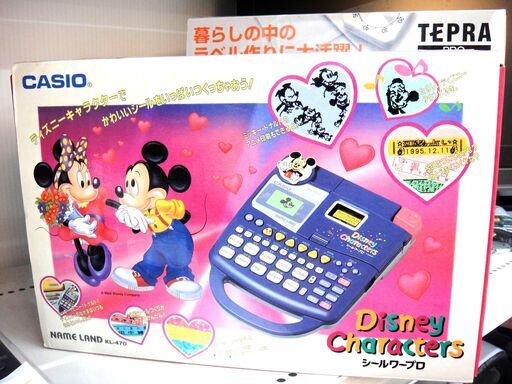 143/216 CASIO カシオ シールワープロ ディズニー Disney KL-470