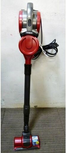 アイリスオーヤマ　サイクロンスティッククリーナー　ESC-55K-R　動作良好　レッド　2.4㎏　軽量　サイクロン　超吸引毛取ヘッド　掃除機