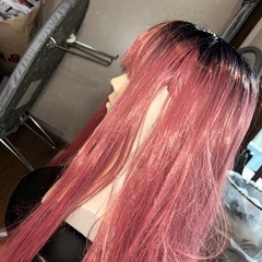 【洗浄済】ウィッグ・コスプレ・赤髪ロングの画像