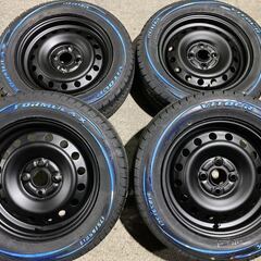 トヨタ純正スチール◆175/65R14 ホワイトレタータイヤ◆2...
