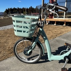 BRIDGESTONE　ラクットワゴン　ミスティミント ブリヂストン BRIDGESTONE ラクットワゴン20/16インチ 電動自転車