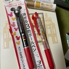 ディズニー＆リラックマ ボールペン スティックのり
