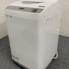 高年式!2021年製! SHARP/シャープ コンパクト全自動洗濯乾燥機 洗濯5.5kg/乾燥3.5kg ES-TX5F-S 穴なし槽 中古家電 店頭引取歓迎 R7963