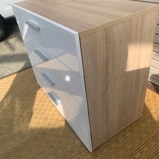 【取引中】B721 未使用品 タンス 家具 箪笥 収納家具 白 ホワイト モダンデコ