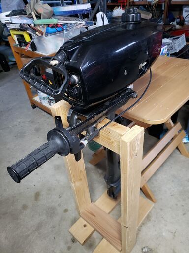 スズキ 2馬力　船外機　DT2　スロットル仕様ハンドル　S足