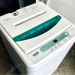 札幌市内配送無料 19年製 YAMADA ヤマダ電機 4.5kg 全自動洗濯機 YWM-T45G1 動作良好