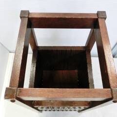 カリモク　木製傘立て　 50×25×25㎝ブラウン　アンブレラスタンド ヴィンテージ 平成レトロ　カントリー Karimoku　FURNITUREの画像