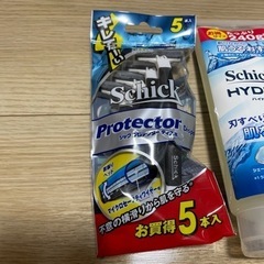 新品　schick シック　プロテクターディスポ　4本　　眉毛剃刀2本　ジェルの画像