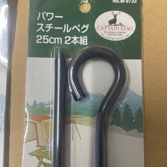 ❗️説明文必続❗️キャプテンスタッグ　パワースチール25㎝ペグセット（限定一品）の画像