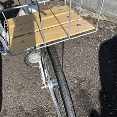 27㌅ 自転車 DACCARAT CRUZE 前カゴ、サドル、後輪、交換済み