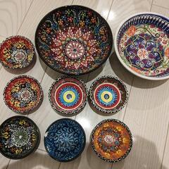 インテリアにも！値下げしました！トルコ購入ハンドメイド小皿お譲りします。の画像