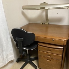 学習机＋引き出しワゴン＋ご希望の方は椅子