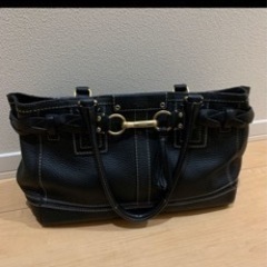 本革　COACH トートバッグ　レザー