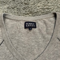 ゴルフウエア PEARLYGATES パーリーゲイツ メンズベスト M  日本製 コットン100％の画像