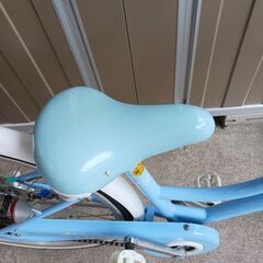 女子子供用自転車24インチ　水色の画像