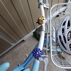 女子子供用自転車24インチ　水色の画像