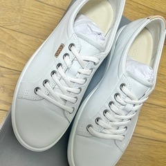 ECCO ホワイト スニーカー Women's ECCO® Soft 7 Leather Sneaker | White