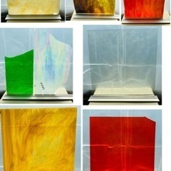ステンドグラス　ガラス　セット　A〜Dの画像