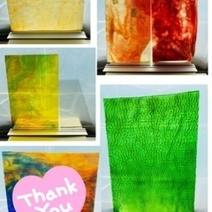 ステンドグラス　ガラス　セット　A〜Dの画像