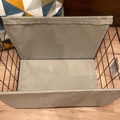 新品未使用 ダイソー ¥500商品 ワイヤー 布収納 カラーボックス 対応サイズ グレー 収納の画像