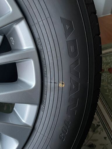 アルファード40 ホイールタイヤ４本セット 新車外し 17 ADVAN V03