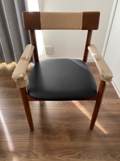 新品！ペーパーコードでおしゃれダイニングチェア4脚