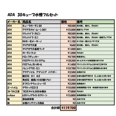 最終値下げ】ADA 30cmキューブ水槽フルセット12万円相当 (しゅん 