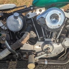 1975年式　ハーレーダビットソン　スポーツスター　XLH1000 　アイアンショベル　リジットチョッパー　おまけ付きの画像
