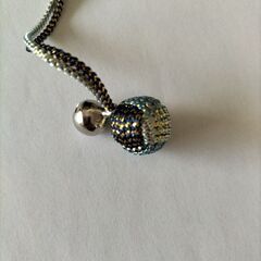 ハンドメイド　赤×黒×金　新品