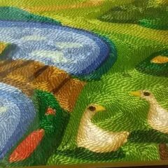 ◆【壁掛け】　　　※綺麗な風景で、素敵な壁掛けです。　　●大きさ/２８cm × ３４cm。の画像