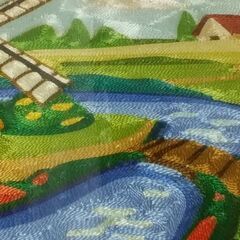 ◆【壁掛け】　　　※綺麗な風景で、素敵な壁掛けです。　　●大きさ/２８cm × ３４cm。の画像