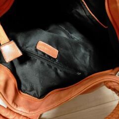 オレンジのかばん、未使用の画像